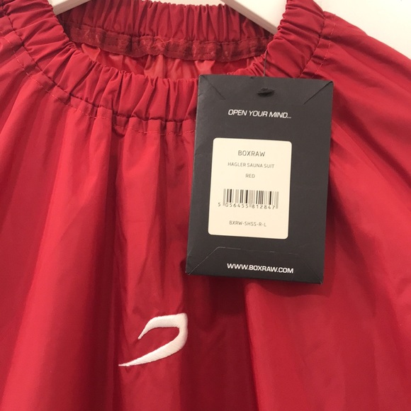 BOXRAW HAGLER SAUNA SUIT. π₯ RED. NWT SZ.L BUY NOW!!!RARE FIND π₯ π₯ - Picture 3 of 11